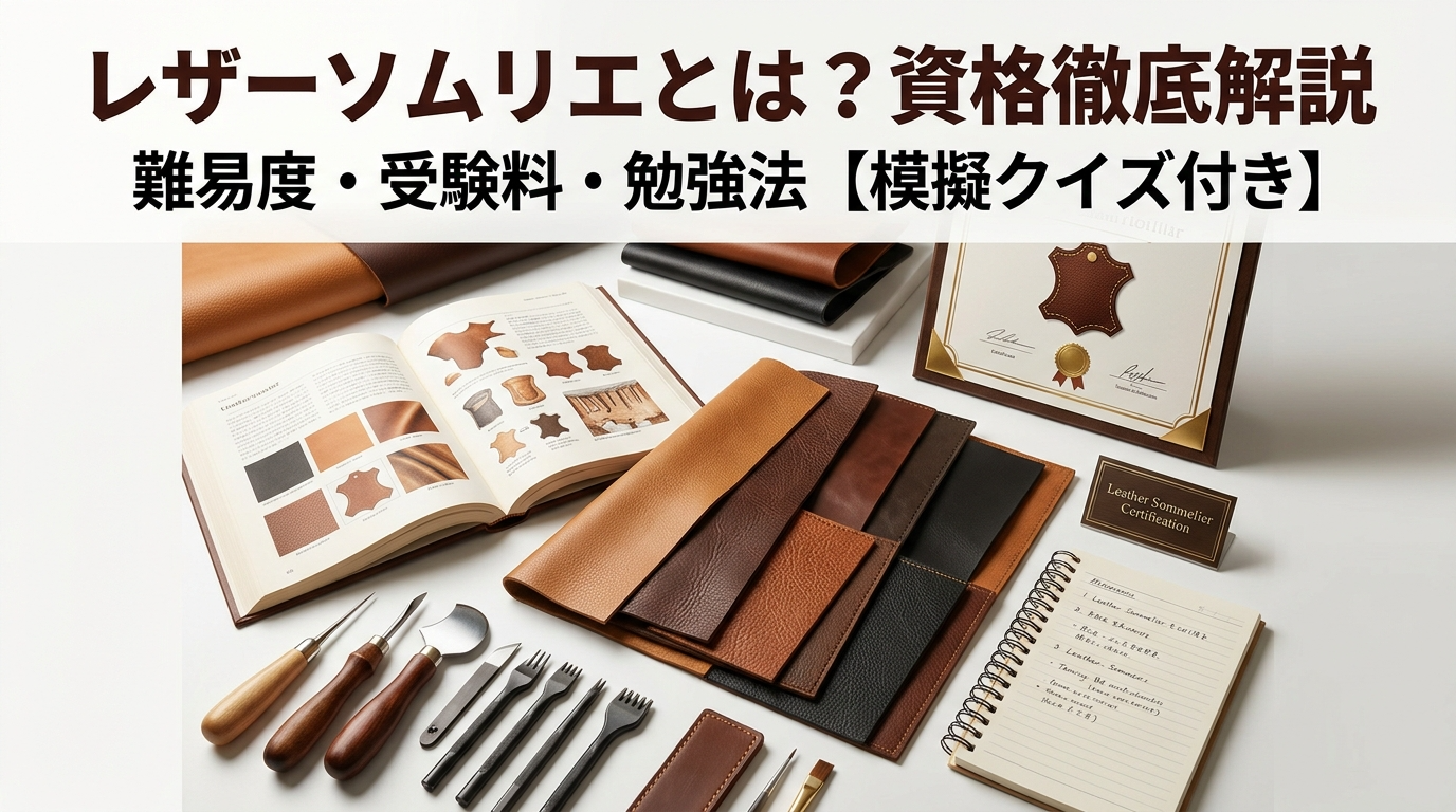 レザーソムリエ資格試験のイメージ