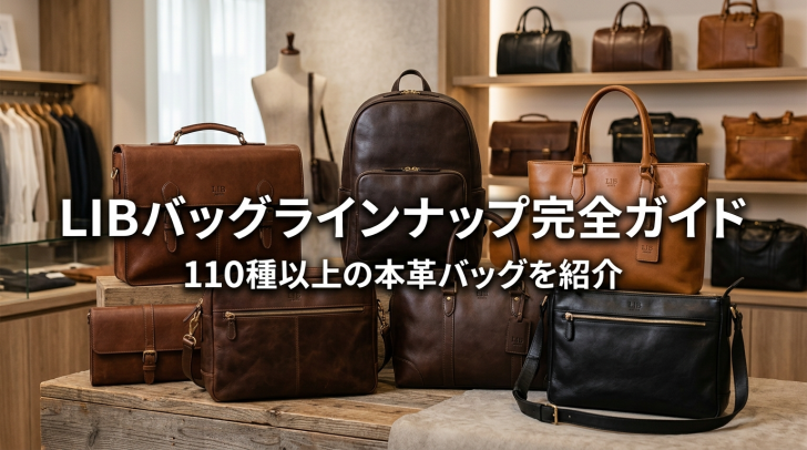LIBのバッグ全種類を解説｜旧ビジネスレザーファクトリーのリュック